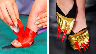 Awesome DIY Shoes. Best Feet Hacks to Save Your Money
