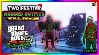 GTA 5 ONLINE - The Grinch & Elf Modded Outfit Tutorial/Showcase (Festive Surprise 2017)