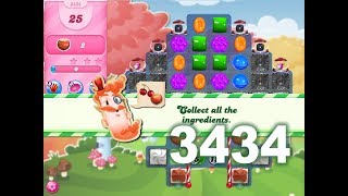 Candy Crush Saga Level 3434 (3 stars, No boosters)