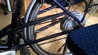 e-bike 24 Volts motor used as a DC generator