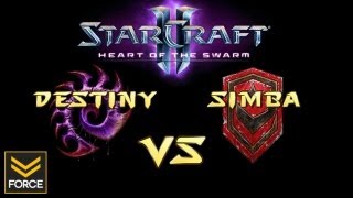 HotS - Destiny [Z] vs Simba [T] (SC2 Commentary)