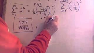 Geometric Series Finite Sum.