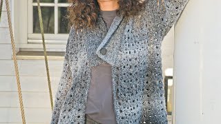Crochet pattern for an openwork jacket - Узор крючком для ажурного жакета