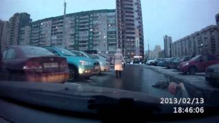 Драка на дороге, парковка