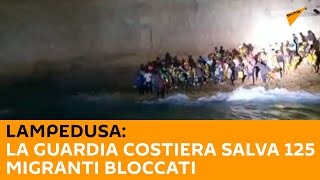Lampedusa: la Guardia Costiera salva 125 migranti bloccati