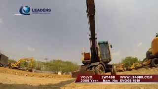 EVO08-1519 VOLVO EW145B 2008 YEAR USED EXCAVATOR LEADERS CONSTRUCTION MACHINERY LEADERS THUND