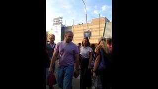 Ажиотаж в метро. Ст. м. "Выставочная"