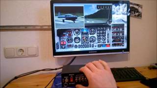 Flugsimulator Switch Panel USB Plug & Play - Schalttafel - Cessna 172 - FSX, X-Plane, Prepar3d