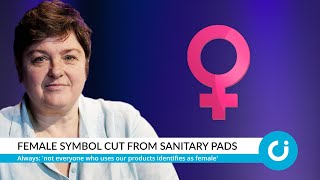 Feminine symbol removed from sanitary pads