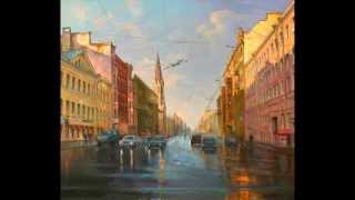 Городской пейзаж. Виктор Меркушев
