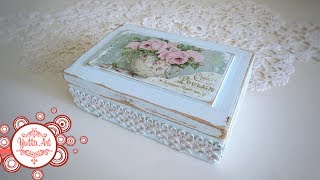 Как из старой шкатулки сделать новую в стиле Шебби-шик. Мастер класс от Ютты Арт.