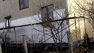 Начало утепления дома из ОСБ, ОСП панелей. Нельзя клеить экструдер, а только белый пен