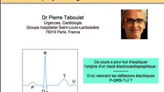 1a. Formation ECG. La genèse du tracé P-QRS-T. Dr P Taboulet