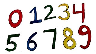12345678910 How to Draw Numbers 0123456789 for Kids | The Alphabet Song | Daknik Cutie TV