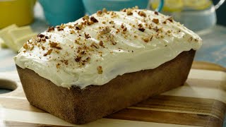 Panqué de Plátano con Betún de Chocolate Blanco