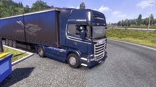 Euro Truck Simulator 2 Patch 1.8.2.3 - Scania Streamline Transporting 11 Tons of Toys