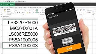 Barcode Scanner App for Android and iOS Scans into Word and Excel
