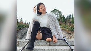 Lovely Amputee Girl Having Fun #12