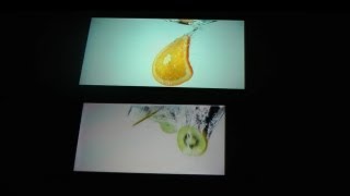 Sony Xperia S vs. Samsung Galaxy Note Display Screen Test Sample Video HD