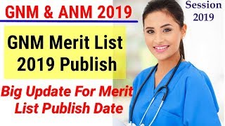 GNM Merit List 2019, GNM and ANM Merit List Date 2019, Official Notification Publish