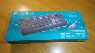 Logitech mk520 Wireless Keyboard Combo Unboxing