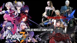 Honkai Impact 3 X DMC X Bayonetta Similar moveset | #Honkai_Impact_3_SEA