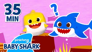 Baby Shark Turned into a Cube! | +Compilation | Baby Shark Toys | Hide'n Seek 