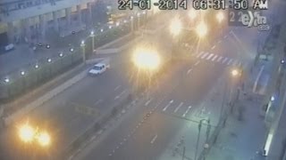 Bomb blast on CCTV: Explosion at Cairo security HQ captured on camera