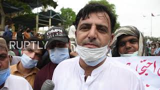 Pakistan: Hospitality workers rally against lockdown measures in Karachi