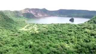 Migz DJi Taal volcano aerial shot