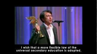 "The Tundra Book" Director`s speech after the winning NIKE for the Best Documentary 2011