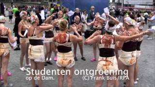 ASC-Ontgroening Amsterdams corps studenten op de Dam