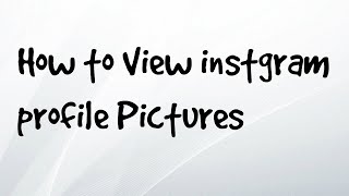 How to view Profile pictures on Instagram (Jailbreak Required)