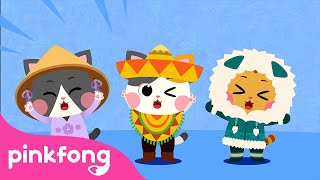 Lalala Ropa del Mundo | Canción del Mundo de Gatos | Pinkfong Canciones Infantiles
