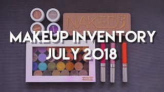 Makeup Inventory + Collection - July 2018