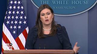 WATCH: Sarah Sanders holds White House news briefing