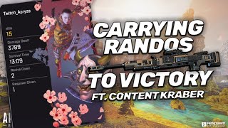 CARRYING WITH THE KRABER?! | #1 TOTAL KILLS APEX LEGENDS PC | Apryze