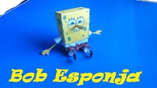 Paper Toys. Origami - Papiroflexia. Bob Esponja.