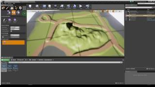 Sculpt and paint terrain UE4