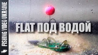 Как работает кормушка ФЛЭТ под водой | 1080p | FishingVideoUkraine