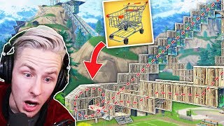 MEGA Fortnite KARTSTRECKE mit LOOPING gebaut!