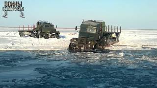 Дальнобойщики Севера. Дороги крайнего севера Зимник  Russian Truckers Russian roads