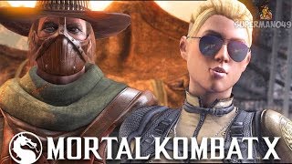 MY 2 FAVORITE CHARACTERS IN MORTAL KOMBAT X - Mortal Kombat X "Erron Black" & "Cassie Cage" Gameplay