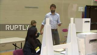 Canada: Trudeau votes in early general election in Toronto
