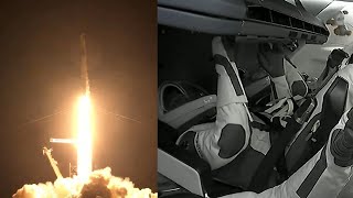 Inspiration4 launch and Falcon 9 first stage landing