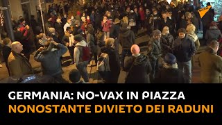 #Germania: no-vax in piazza nonostante divieto dei raduni