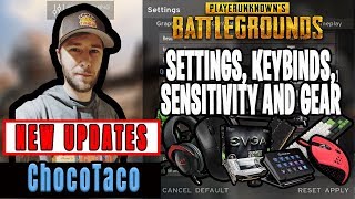 ChocoTaco PUBG Settings, Keybinds, Sensitivity, Gear and Setup Pro Player Updates 2019