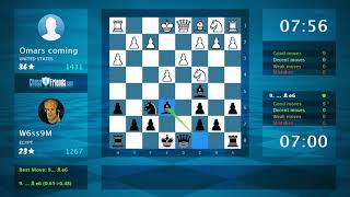 Chess Game Analysis: Omars coming - W6ss9M : 0-1 (By ChessFriends.com)