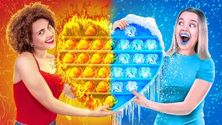 TANTANGAN PANAS VS DINGIN || Cewek Es VS Cewek Api! Yang Terakhir Berhenti Menang oleh 123 GO Like!