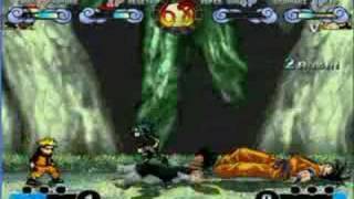 Chuunin Sasuke And 3D Vegeta vs. Future Naruto and Goku